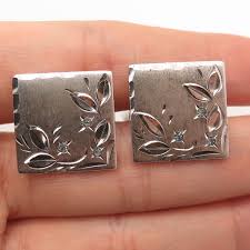 silver cufflinks